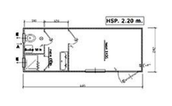 Bungalow de chantier 6m + sd2 / sanitaire / bureau / aménagé_0