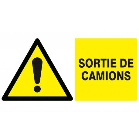 Danger sortie de camion 330x200mm TALIAPLAST | 621319_0