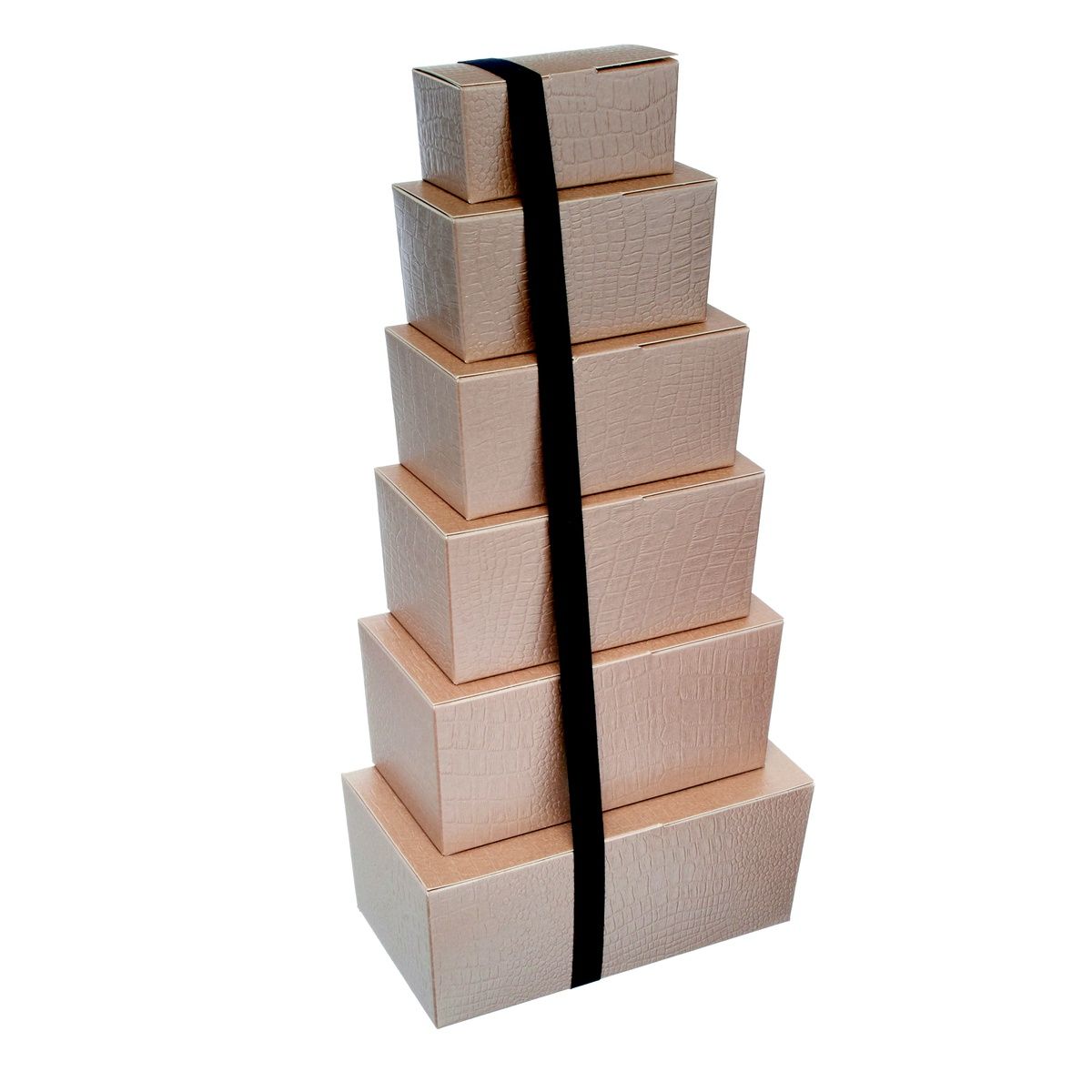Dsp1701 - Ballotin Boa - boîte cadeau pliable en carton or brillant - Davoise - 94x47x45mm_0