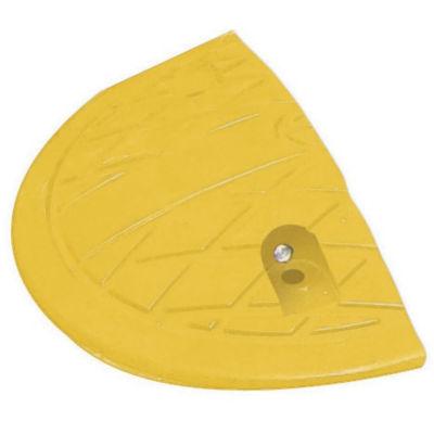 Embout demi-cercle pour ralentisseur en modules 5 cm jaune_0