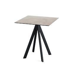 Essentials Table de bistrot - 70x70 cm - Noir/Moonstone - Infinity - Veba - gris 120011377_0
