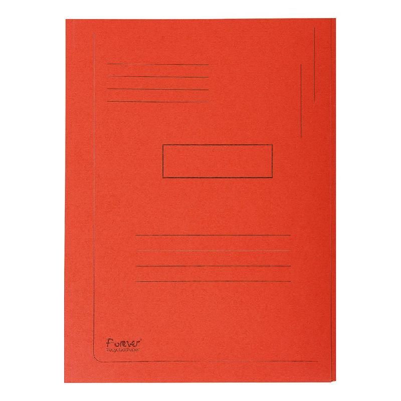 EXACOMPTA CHEMISE-DOSSIER EXACOMPTA 2 RABATS - CARTE - ROUGE (LOT DE 50)