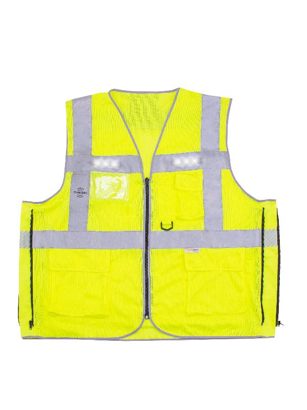 Gilet de signalisation haute visibilité modulable avec LED - T2S - Référence T2SMODLED_0