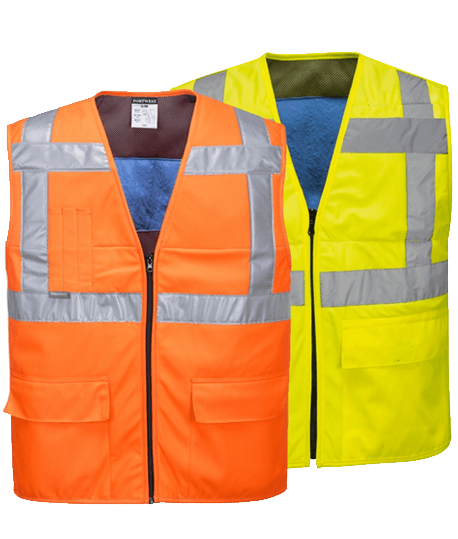 Gilet rafraîchissant haute visibilité, Coloris : Orange Fluo, Taille : S/M_0