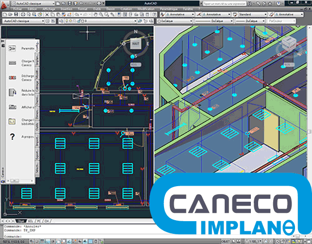 Caneco implantation : implantation de materiel electrique et routage de cables_0