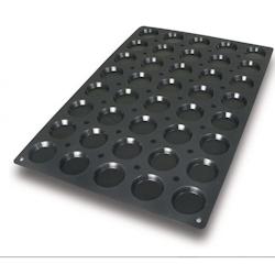 Moule à Gâteaux en Silicone Forme Florentine - 40 Pièces - Lacor - noir silicone 66764_0