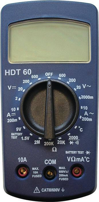 Multimètre hdt 60 2-600 v ac/dc hdt_0