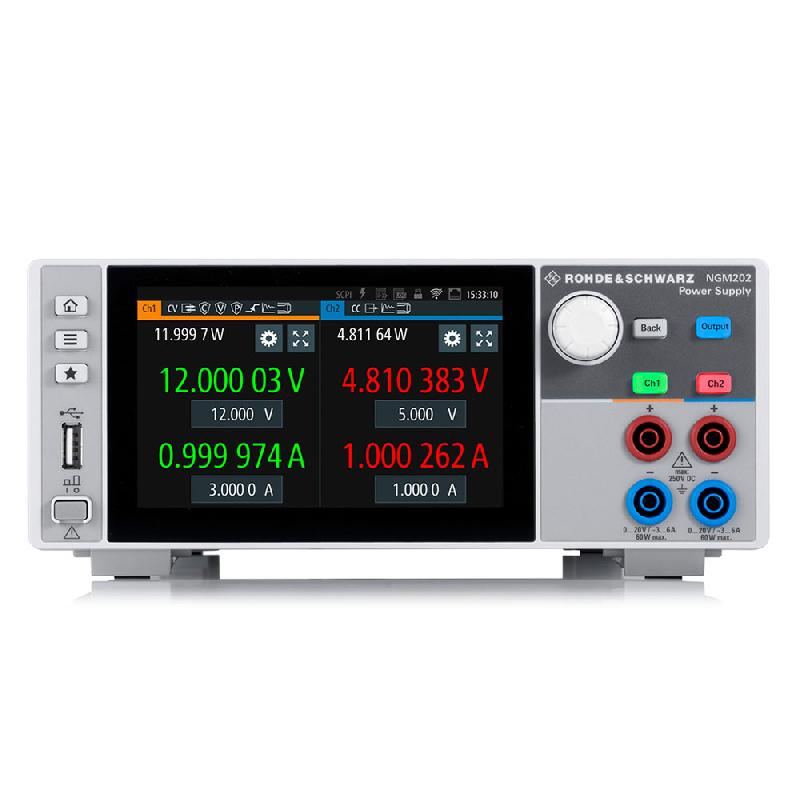 NGM202 - Alimentation numérique DC 2 quadrants 2 voies - 120 W faible bruit avec multimètre intégré et interfaces multiples_0