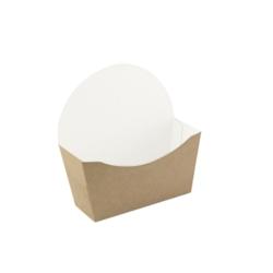 Packnwood FHC - 1 000Pcs - Emballage carton kraft pour bagel intérieur blanc - 120x40x120mm - marron en carton 210CBAGL_0