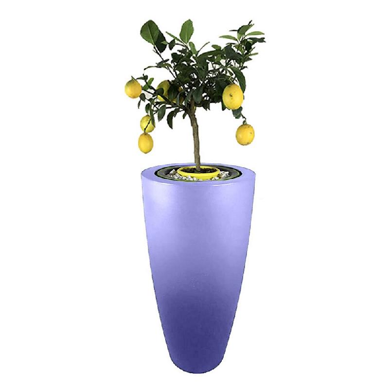 PLAST'UP ROTOMOULAGE Pot de fleurs conique delight 200l - LAVANDE - violet 0750122560707_0