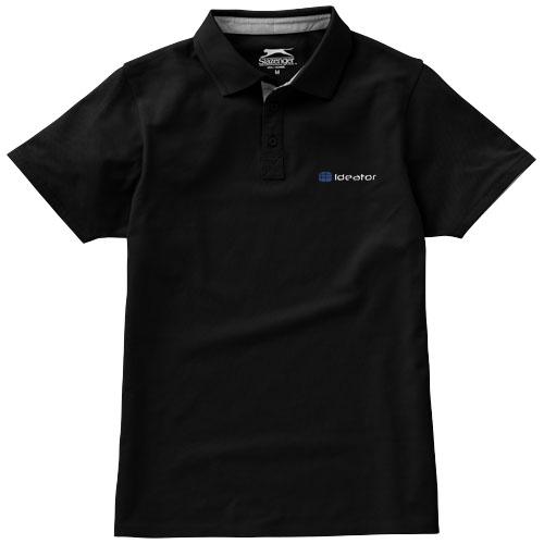 Polo manches courtes Hacker 33096996 - col côte en tricot plat et maille piquée 100% coton 220 g/m²_0