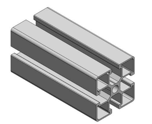 Profilé aluminium 45×45 éco+ - barre de 6 mètres - taraudage M8 possible_0