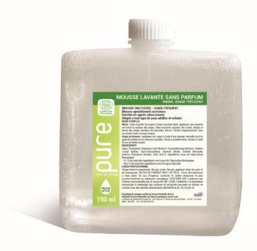 Recharge mousse lavante non parfumée 750ml - Compatible distributeurs JVDR - PureNeutralMouss_0