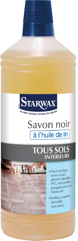Savon noir multi-usages STARWAX - à l'huile de lin - 1L_0