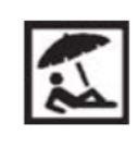 Panneau de signalisation touristique - idéogramme ID 20D - plage_0