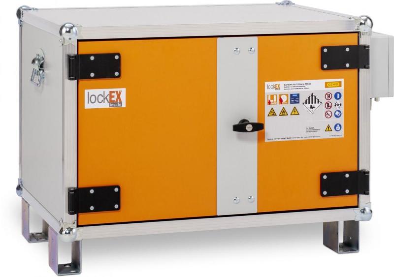Armoire anti-feu batteries avec pieds 8/5 LockEX 2.0 Premium SIM 230 V - CEMO - 12113F_0