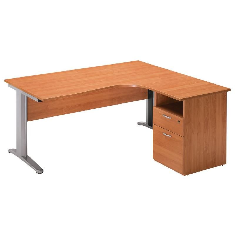 Bureau Pronto Bois L.160 cm Noir / Chêne - JPG