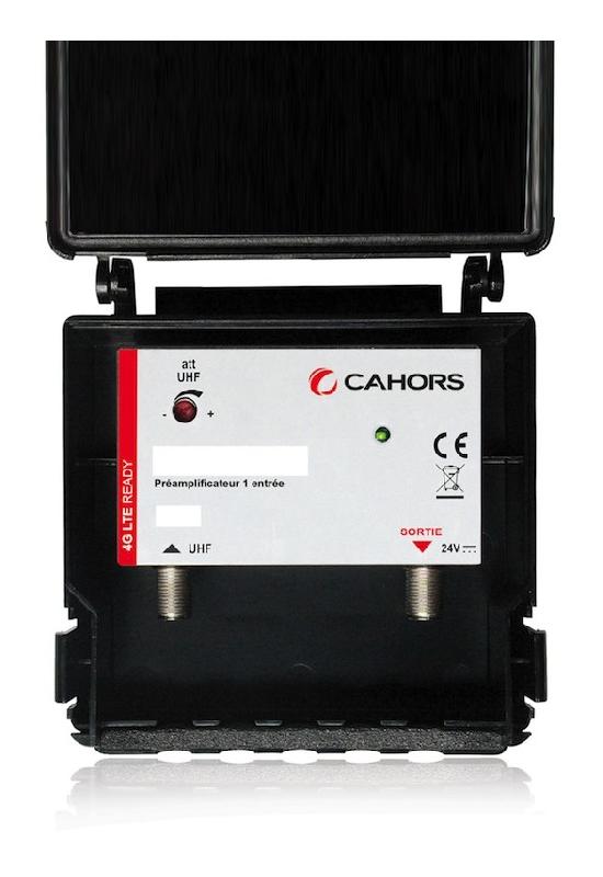 Kit Préamplificateur De Mât ELAP – 1 Entrée UHF Réglable, 3 Sorties + Alim