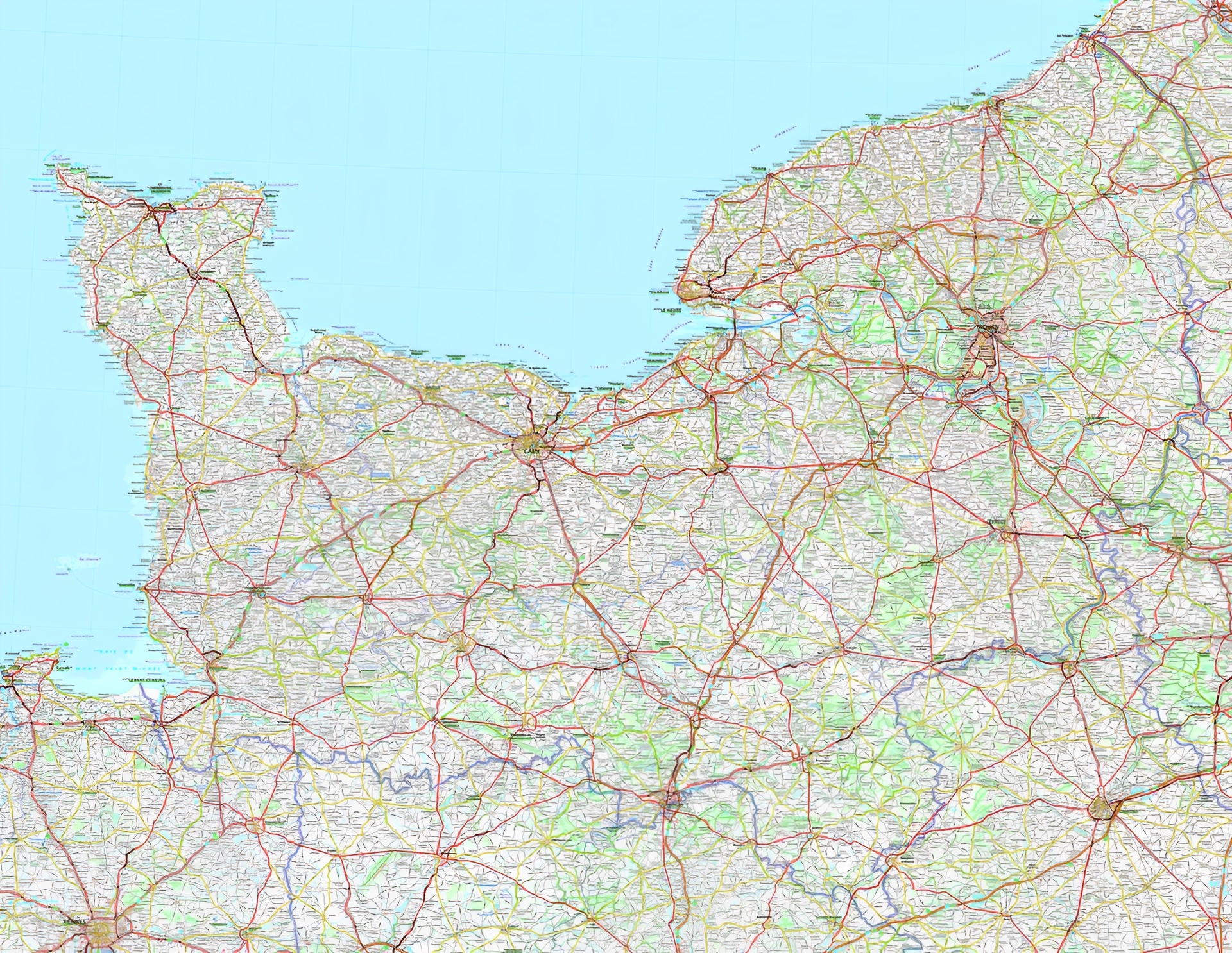 Carte de la normandie michelin_0