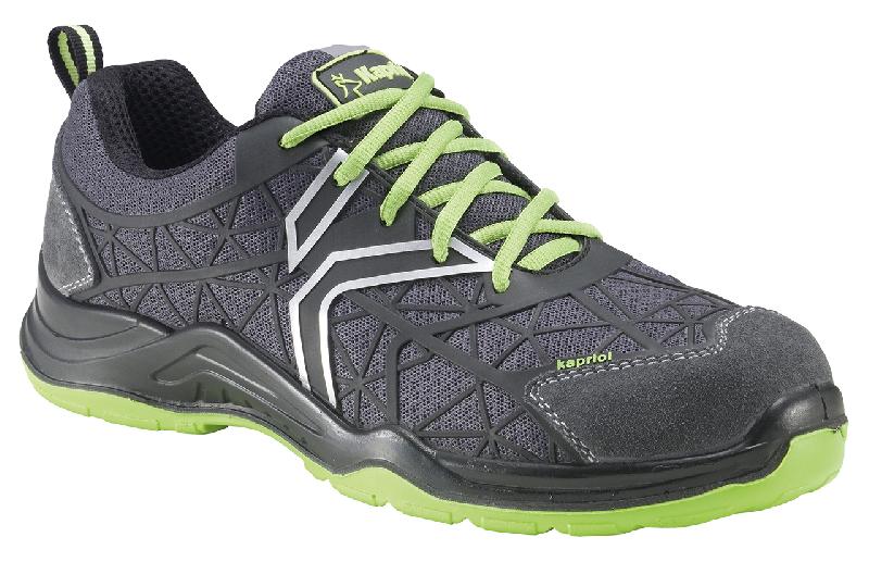 Chaussures de sécurité basses KAPRIOL Spider - Noir/Vert - Pointure 46 - S1P SRC - Légères et robustes_0