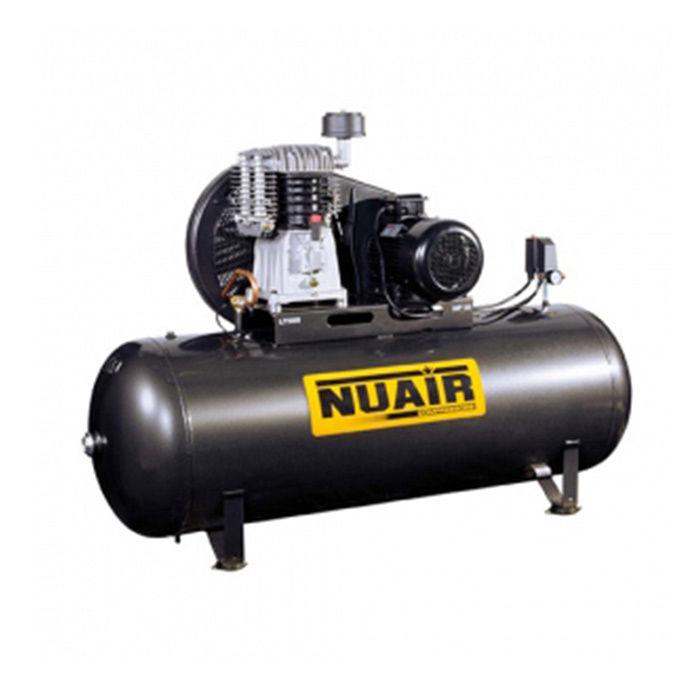 Compresseur d'air à piston bi-étagé 270 litres - 5.5 CV - NUAIR - moteur triphasé 400V - cylindre en fonte_0