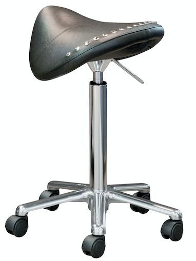 Elvis Stool A3839 - Tabouret de coupe avec base métal chromé, roulettes et pompe à gaz_0