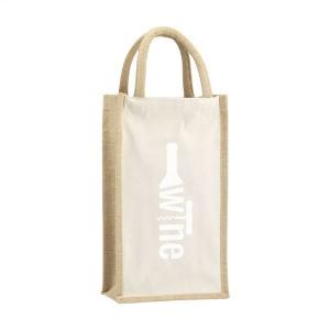 Jute canvas double wine bag sac à vin référence: ix371209_0