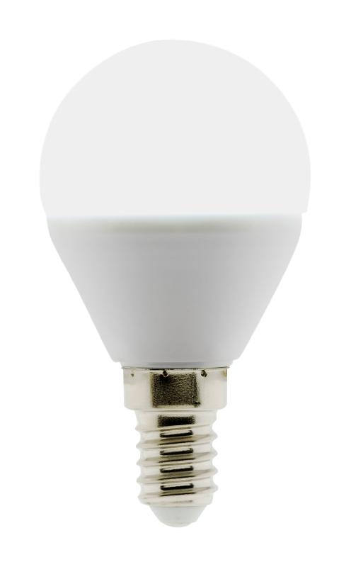 Lot de 2 ampoules LED sphériques E14 - 5W - Blanc chaud - 400 Lumen - 6500K - A+ - Zenitech_0