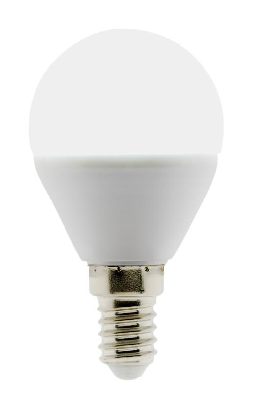 Lot de 2 ampoules LED sphériques E14 - 5W - Blanc chaud 6500K - 400 Lumens - A+ - Zenitech_0