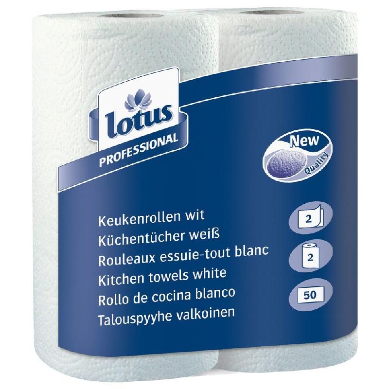 LOTUS ESSUIE-TOUT TORK - BLANC (LOT DE 10 ROULEAUX)