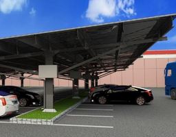 Ombrière photovoltaïque de parking