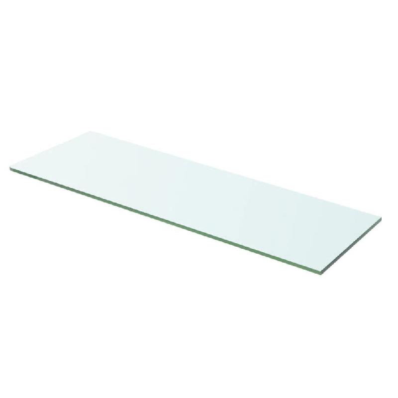 Panneau pour étagère en verre trempé transparent - 60 x 15 cm - Charge 15 kg_0