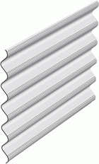Profil acier sinusoïdal Freqline 51 HA - bardage double peau et décoration de façade_0
