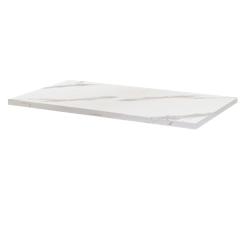 Restootab - Plateau 110x70 decor marbre blanc - blanc Bois manufacturé 3760371516339_0