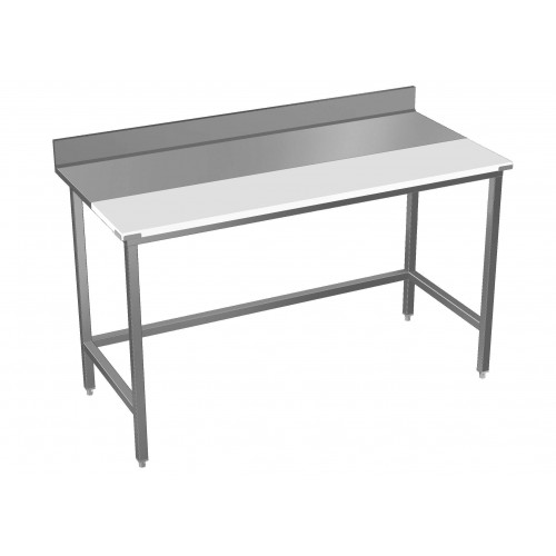 TABLE DE DÉCOUPE PROFESSIONNELLE MIXTE AVEC PORTE-COUTEAUX - 700 X 2200 MM