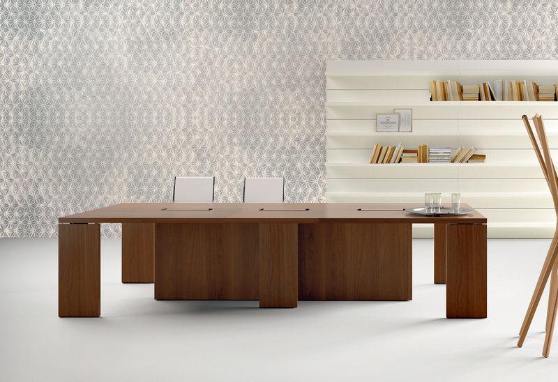 Table de réunion en bois 12-14 personnes  Lithos_0