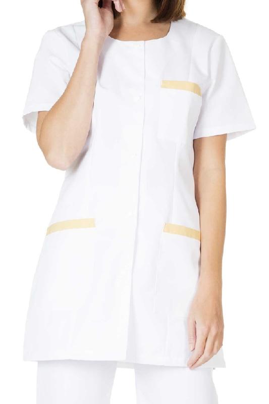Tunique pour femme à manches courtes CAROLE - 65% polyester, 35% coton - 210g - PCBT012-BC-T0 - Muzelle Hasson_0