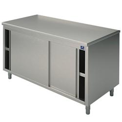 Virtus group Meuble Inox Neutre avec Portes Coulissantes sans Dosseret   Gamme 700   Virtus - blanc plastique polypropylène 7864850196534_0
