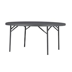 ZOWN Table ronde pliante 160 cm en polyéthylène pour événements Zown Planet160 - gris plastique polypropylène 08012059_0