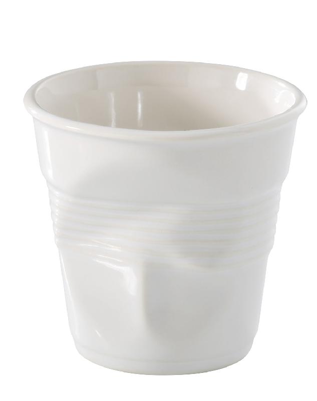 GOBELET BLANC PORCELAINE Ø 14,2 CM FROISSE REVOL