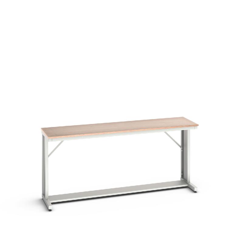 Établi cantilever Verso - poste de travail avec plateau multiplis 2000x600x930mm - RAL 7035_0