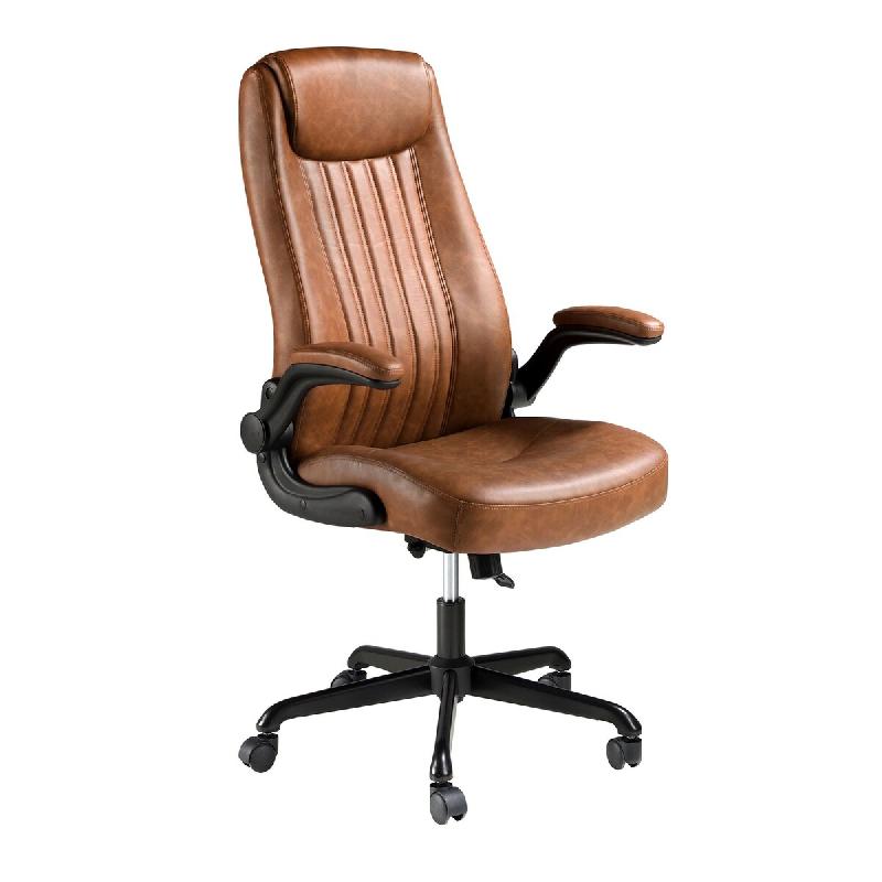 AC ANGEL CERDA Angel Cerdá Fauteuil de bureau pivotant en similicuir marron 4223C 69 x 73 x 115 - marron fourrure 8435631044390_0