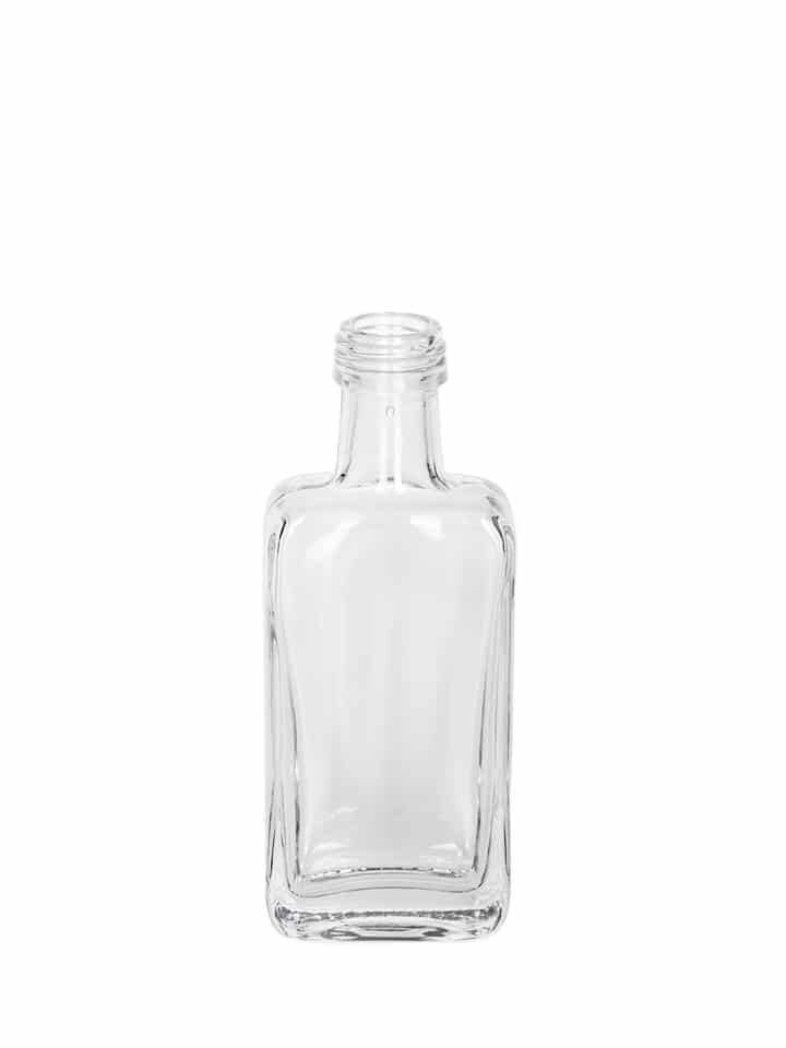 Amsterdam - Bouteilles en verre spiritueux 50ml - White Flint - ROPP20 - Profondeur 26 mm_0