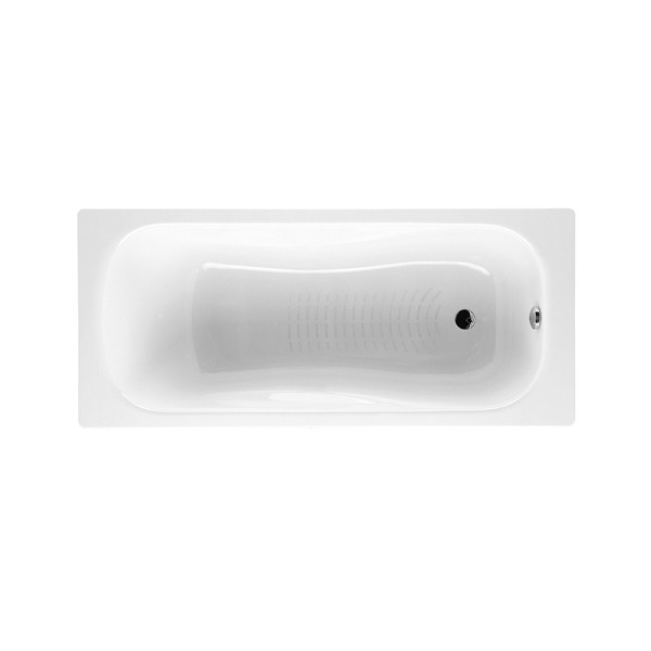 BAIGNOIRE FONTE ÉMAILLÉE AVEC FOND ANTIDÉRAPANT 1600X700 BLANC MALIBU - ROCA A233460000