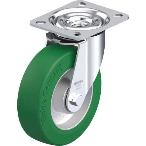 BLICKLE - ROULETTE PIVOTANTE Ø 125MM BANDAGE POLYURÉTHANE PU 250KG - L-ALST 125K