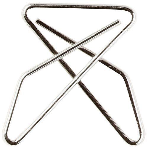 BOÎTE DE 100 ATTACHES CROISÉES 30X40MM ARGENT - EXACOMPTA