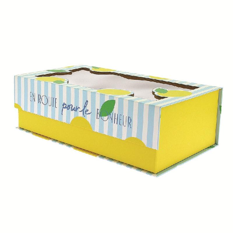 Boite rectangulaire pliable avec fenêtre 