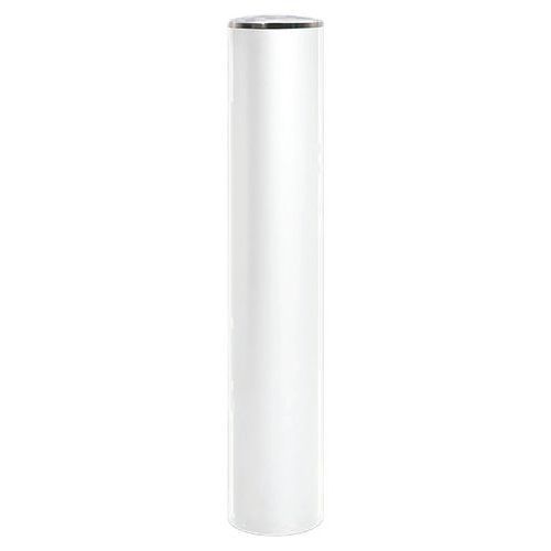 BORNE ANTI-BÉLIER Ø 22 CM COUVERCLE INOX ZINC BLANC 9010 - PROCITY