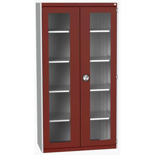 BOTT 1 ARMOIRE À PORTES TRANSPARENTES CUBIO 1050X525X2000MM - BOTT