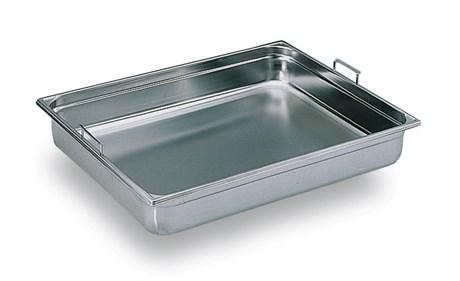 BOURGEAT - BAC PLEIN À ANSE ESCAMOTABLE INOX GN 1/1 H.100 MM - 741310